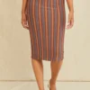 Yuma Dream Knit Skirt - Rivoli Stripe