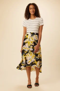 Finley Washable Silk Skirt - Marbella -Swish Drape Sales 0709 Finley Marbella Floral 5