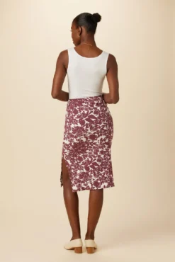 Vindy Provence Rib Skirt - Verona Truffle -Swish Drape Sales 0725 Vindy Provence Verona Truffle 3