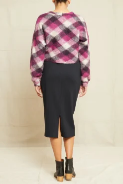 Alice Ponte Midi Skirt - Black -Swish Drape Sales 0739 Alice Black 00340 web 5fbba539 a5a8 4821 b0f0 7b35e3d2a61b