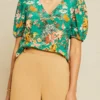Juliana Washable Silk Blouse - Rosalind Floral