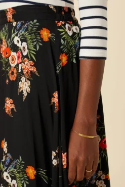 Blaze Ecovero Skirt - Treviso Orange -Swish Drape Sales 07 10126 Blaze Viscose Lined Treviso Orange 5