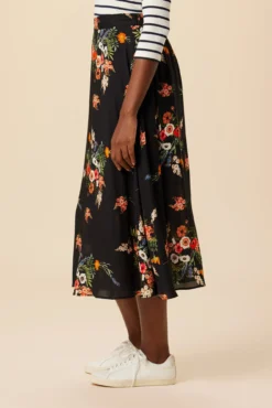 Blaze Ecovero Skirt - Treviso Orange -Swish Drape Sales 07 10126 Blaze Viscose Lined Treviso Orange 7