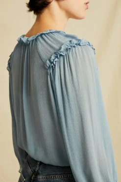 Silva Crinkle Cupro Blouse - Pool -Swish Drape Sales 0804 Silva Pool 3495 web 2433f986 f4f1 4928 bae5 696ff49892dd