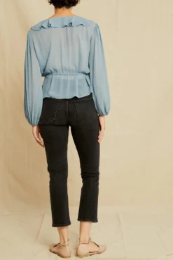 Yvonne Cupro Blouse -Swish Drape Sales 0805 Yvonne Pool 2913 web