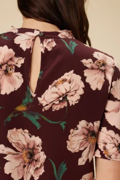 Seville Washable Silk Blouse - Paysage Sepia -Swish Drape Sales 0806 Seville Paysage Sepia 5