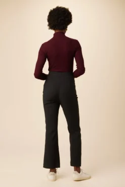 Beatrice High Rise Flare Pant - Black -Swish Drape Sales 10034 HR Beatrice Black 3