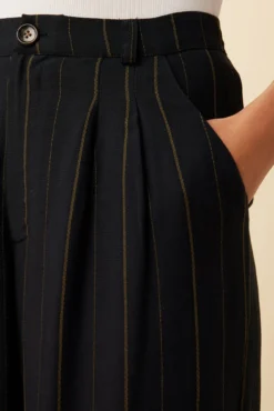 Holland Viscose Pant - Navy Stripe -Swish Drape Sales 10035R1 Holland Navy Stripe 5