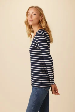 Swish Drape Sales -Swish Drape Sales 10070 LS Itana Dream Knit Basque Stripe 2