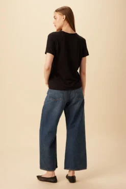 Mallorca Dream Knit Tee - Black 6 Mallorca Dream Knit Tee - Black -Swish Drape Sales 10082 Mallorca Black 3