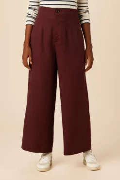 Theo Tencel Twill Pant - Wine
