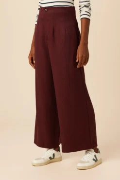 Theo Tencel Twill Pant - Wine -Swish Drape Sales 10100R1 Theo Wine 2