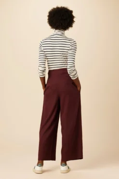 Theo Tencel Twill Pant - Wine -Swish Drape Sales 10100R1 Theo Wine 3