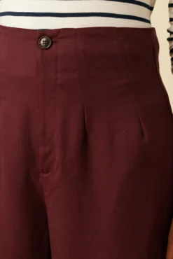 Theo Tencel Twill Pant - Wine -Swish Drape Sales 10100R1 Theo Wine 5