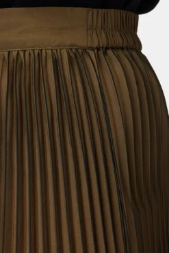 Blaze Skirt - Bronzed Olive -Swish Drape Sales 10108 Blaze Pleated Bronzed Olive 5
