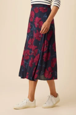 Blaze Ecovero Skirt - Paysage Berry -Swish Drape Sales 10126 Blaze Viscose Lined Paysage Berry 2