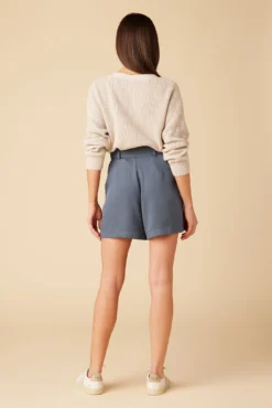 Larisa Tencel Twill Short - Slate -Swish Drape Sales 10159 Larisa Short Slate 3