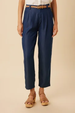 Larisa Denim Tencel Pant - Indigo