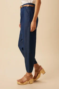 Larisa Denim Tencel Pant - Indigo 7 Larisa Denim Tencel Pant - Indigo -Swish Drape Sales 10226 Larisa Denim Indigo 2