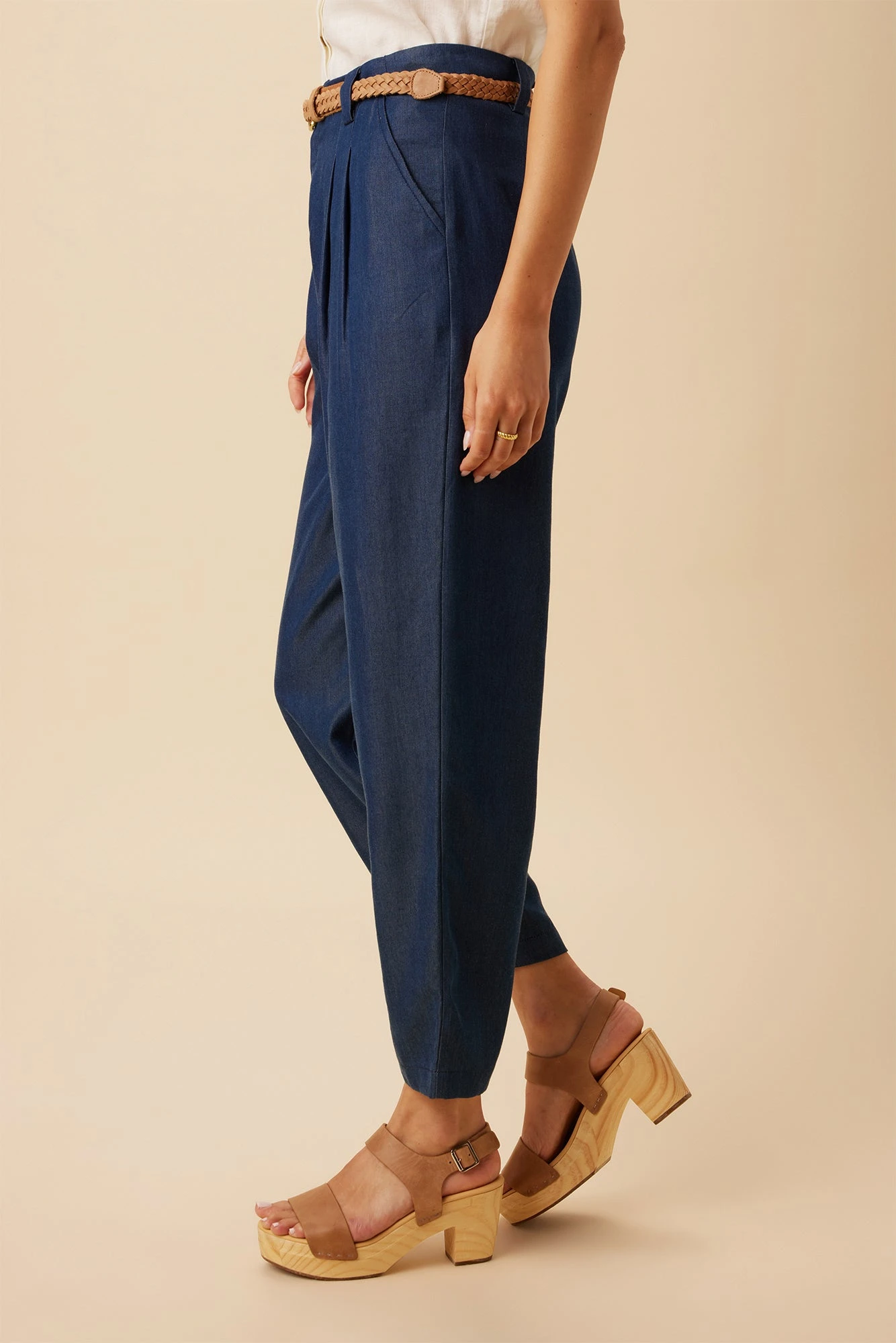 Larisa Denim Tencel Pant - Indigo 3 Larisa Denim Tencel Pant - Indigo - Image 3