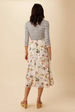 Featured Products -Swish Drape Sales 10227 Blaze Silk Lined Botanic Floral Ivory 3