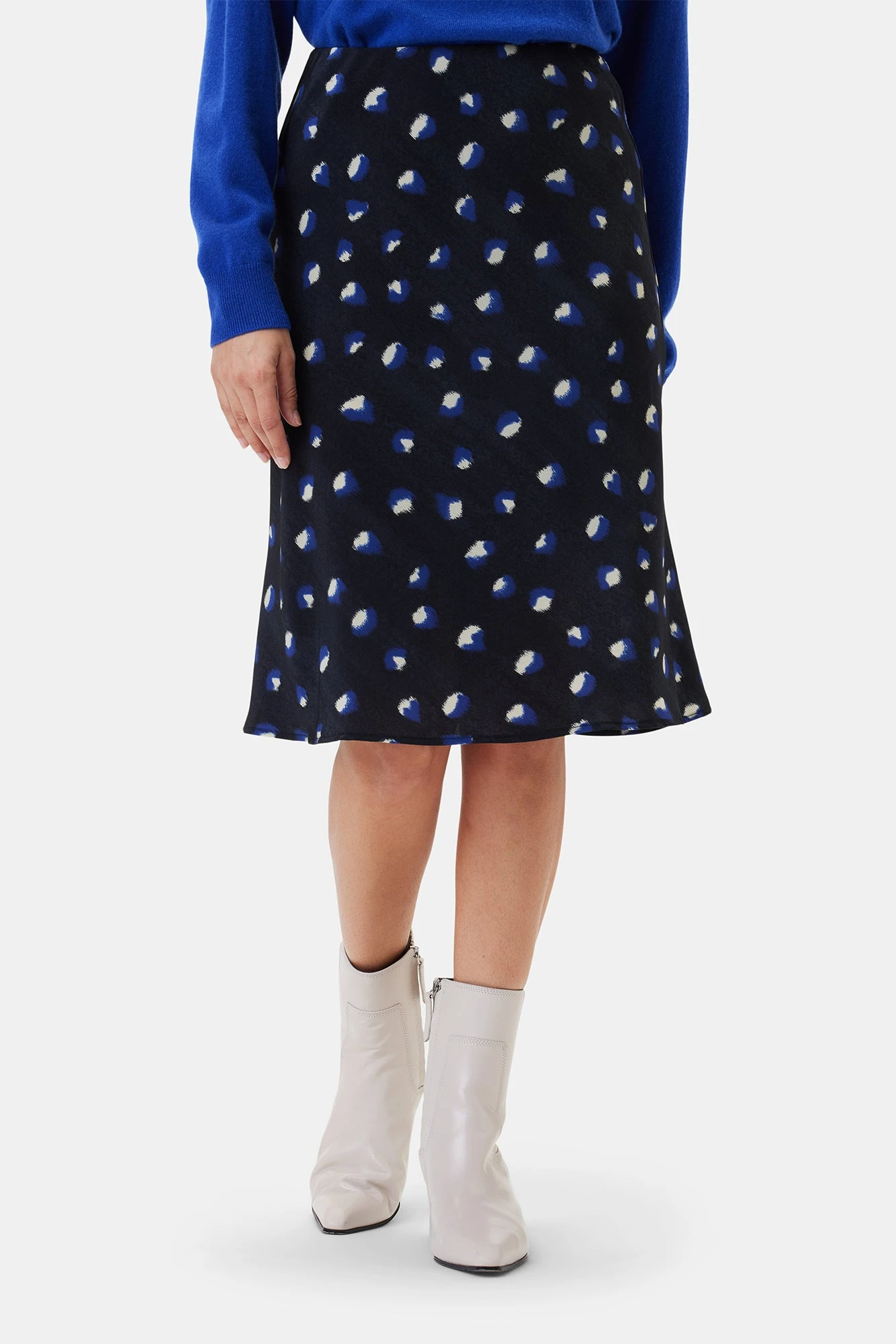 Eve Washable Silk Skirt - Pavo 1 Eve Washable Silk Skirt - Pavo