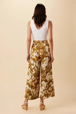 Oliver Viscose Twill Pant - Pasadena Gold -Swish Drape Sales 10279 Oliver Twill Pasadena Gold 3