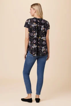 Renata Washable Silk Blouse - French Jardin Black -Swish Drape Sales 1068 Renata French Jardin Black 3 b4ed0c04 3f05 40e8 ab24 71d39293d095