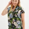Renata Washable Silk Blouse - Printemps Floral