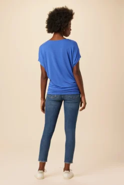 Mayr Dream Knit Tee - Lapis -Swish Drape Sales 11 7044 Mayr Lapis 3