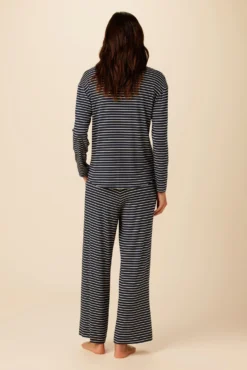 Lark Dream Knit Pajama Pants - Navy And White -Swish Drape Sales 12 0236 Lark Harbor Amsterdam Stripe Navy White 3 scaled