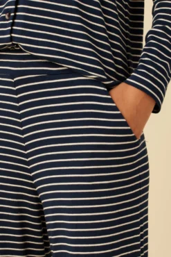 Lark Dream Knit Pajama Pants - Navy And White -Swish Drape Sales 12 0236 Lark Harbor Amsterdam Stripe Navy White 5 scaled