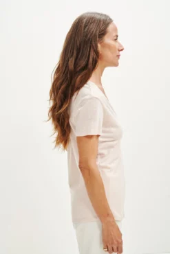 Joline Reverie Slub Tee - Peony -Swish Drape Sales 1334 Joline Peony 1782 4c490997 8e38 4f05 99cb c378d2a834f4