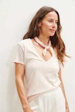 Joline Reverie Slub Tee - Peony -Swish Drape Sales 1334 Joline Peony 1812 88d4ac0c 2b82 4af8 a1ed 64f799143ac8