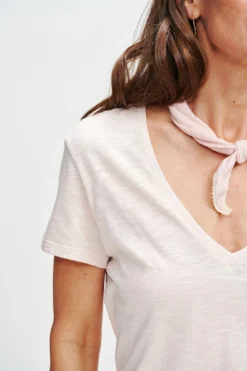 Joline Reverie Slub Tee - Peony -Swish Drape Sales 1334 Joline Peony 1843 679cf24a 8bd8 402a a5fe b32452cba98a