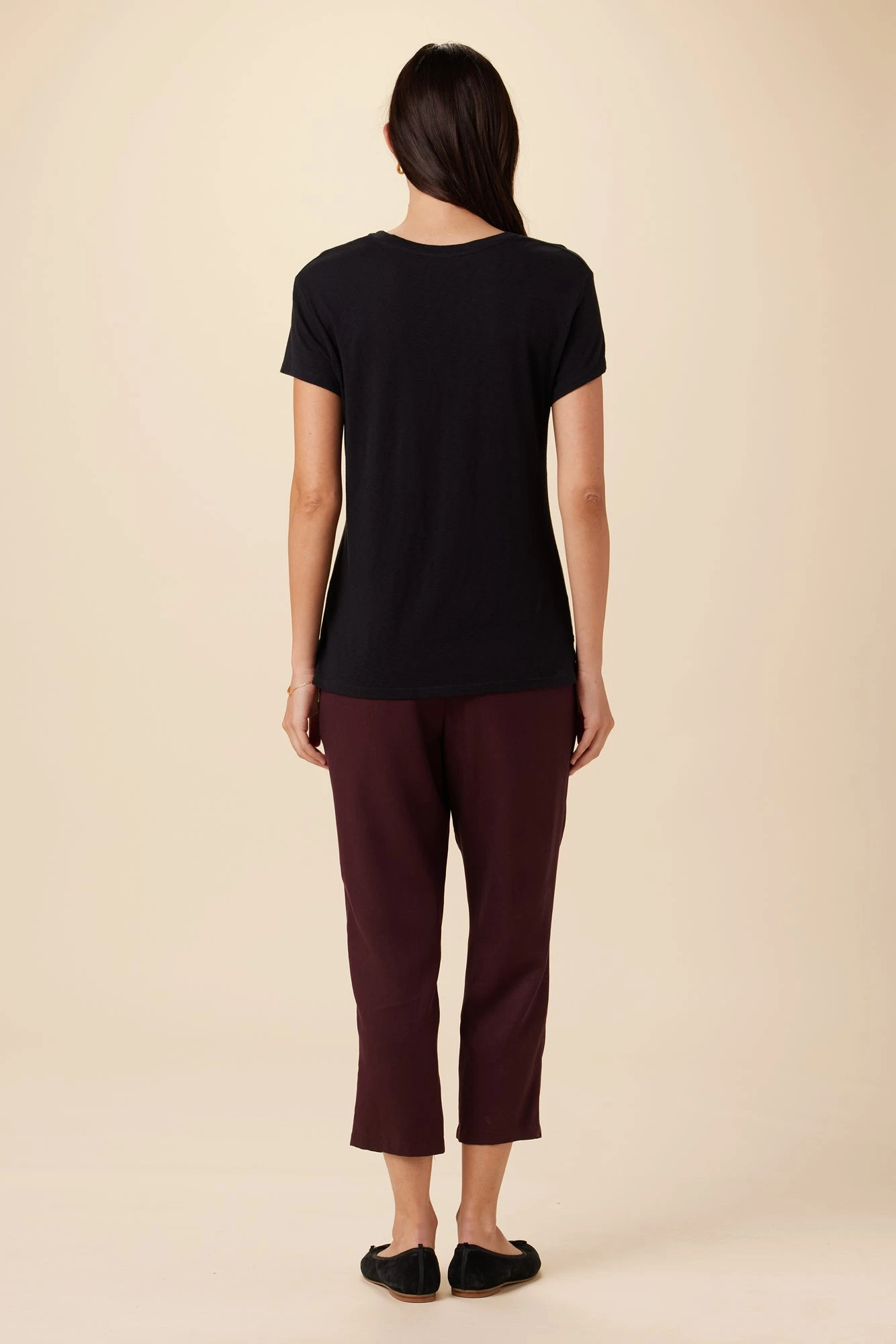 Leif Reverie Slub Tee - Black 2 Leif Reverie Slub Tee - Black - Image 2