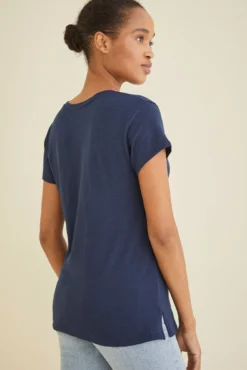 Leif Reverie Slub Tee - Navy -Swish Drape Sales 1335 Leif Navy 1263 web ba727f6c 5239 4d38 a129 2f3e705f7612