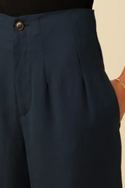 Theo Tencel Twill Pant - Navy -Swish Drape Sales 15 10100R1 Theo Navy 5 scaled