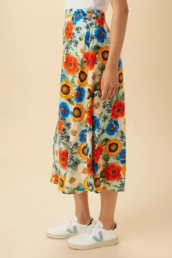 Blaze Washable Silk Skirt - Devon Floral -Swish Drape Sales 15 9838 Blaze Silk Devon Floral 2