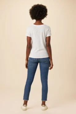 Leif Reverie Slub Tee - White -Swish Drape Sales 18 1335 Leif White 3