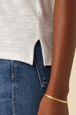 Leif Reverie Slub Tee - White -Swish Drape Sales 18 1335 Leif White 4