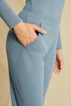 Skylar Paris Rib Joggers - Horizon -Swish Drape Sales 2050 Skylar Jogger Horizon 1036 web