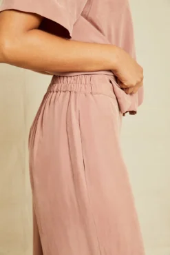 Mabel Cottonseed Cupro Pajama Pants - Quartz -Swish Drape Sales 211013 AV October ECOMM 0222MabelPJBottomQuartzCupro 6276 web 3384707f f21c 44f4 9fa6 d0870185639e