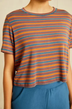 Tara Dream Knit Cropped Tee -Swish Drape Sales 211013 AV October ECOMM 0231TaraModalRivoliStripe 5641 web