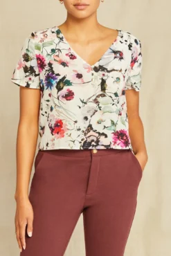 Willa Washable Silk Blouse - Windsor Floral