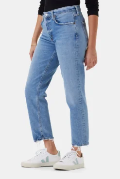 AGOLDE Kye Mid Rise Straight Crop Jean - Forseen -Swish Drape Sales 3RDPA6070 Kye Forseen 2 77d4c674 0526 4cf2 9d23 99806698c666