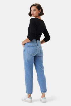 AGOLDE Kye Mid Rise Straight Crop Jean - Forseen -Swish Drape Sales 3RDPA6070 Kye Forseen 3 b4a004ed 777b 416d 9f83 624e3966703c