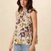 Dahlia Washable Silk Blouse - Isabella Floral