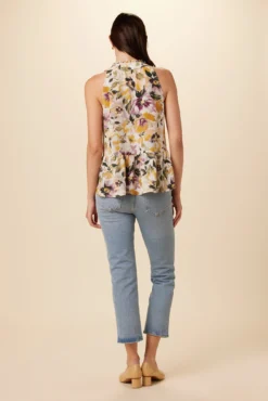 Dahlia Washable Silk Blouse - Isabella Floral -Swish Drape Sales 4201 Dahlia Silk Isabella Floral 3