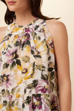 Dahlia Washable Silk Blouse - Isabella Floral -Swish Drape Sales 4201 Dahlia Silk Isabella Floral 4